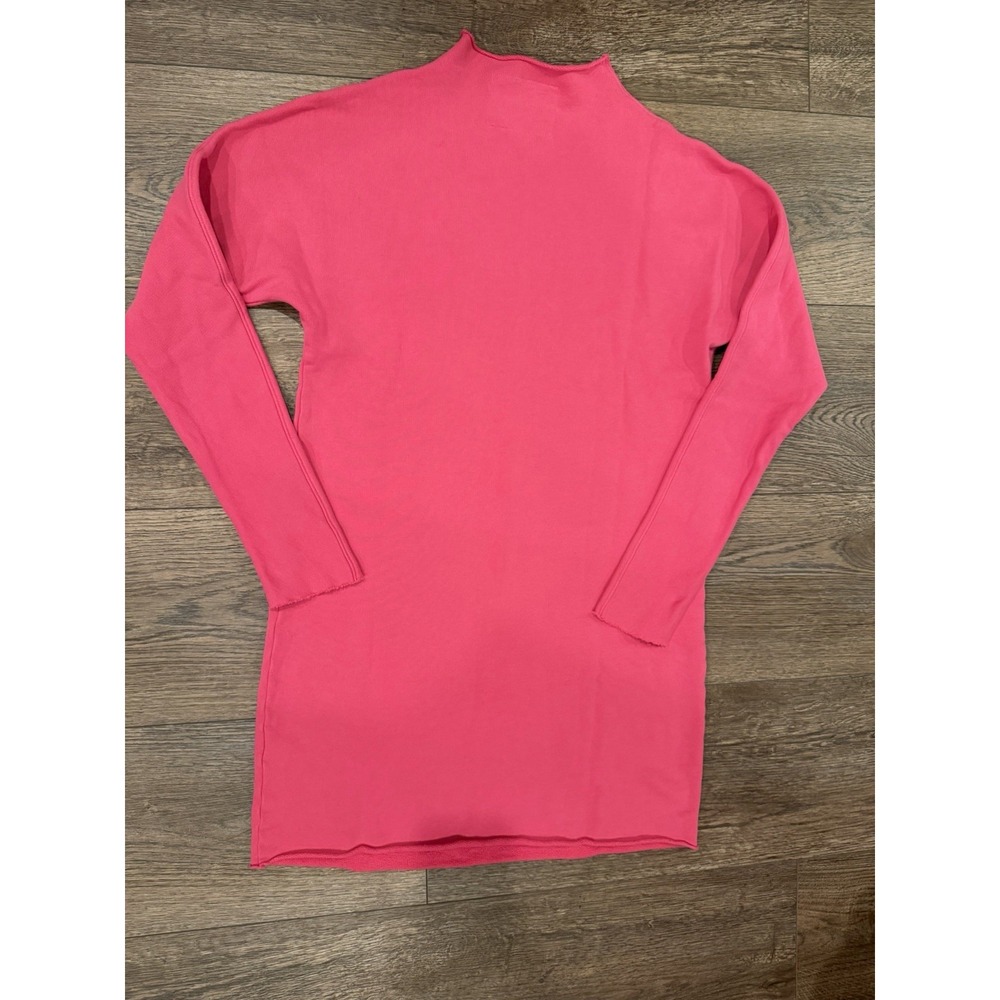 Frank & Eileen "Lab" 100% Cotton Shirt Dress / Sweater Dress Pink Size S Mint - Picture 3 of 7